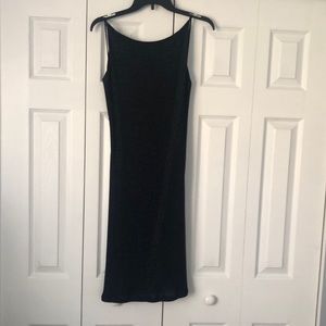 Bluish black sparkly dress